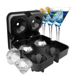 AKIS HOME 4 COMPARTMENT DIAMOND ICE TRAY, made of silicone